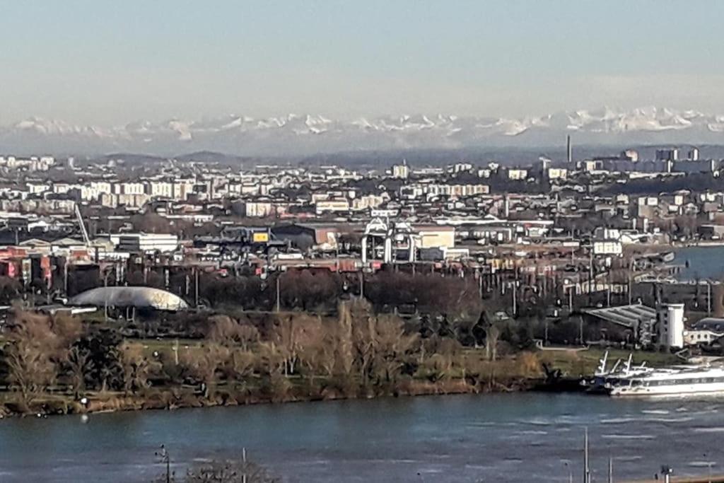 شقة T4/5 Avec Vue Sur Les Alpes A 5 Minutes De Lyon La Mulatiere المظهر الخارجي الصورة